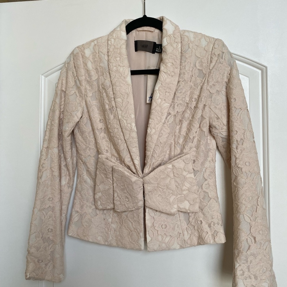 H&M Cream Lace Women's Blazer